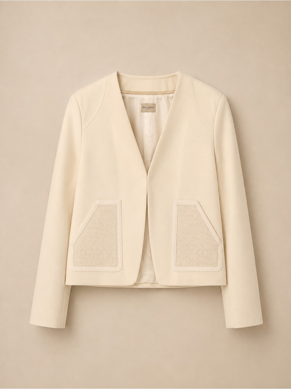 Philosophy di Alberta Ferretti Cream Wool Jacket / Blazer – Size M
